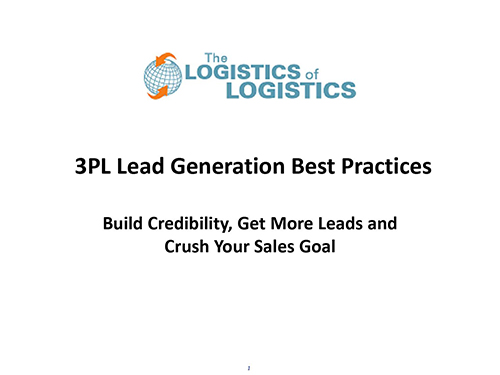 3pl lead generation best practices small
